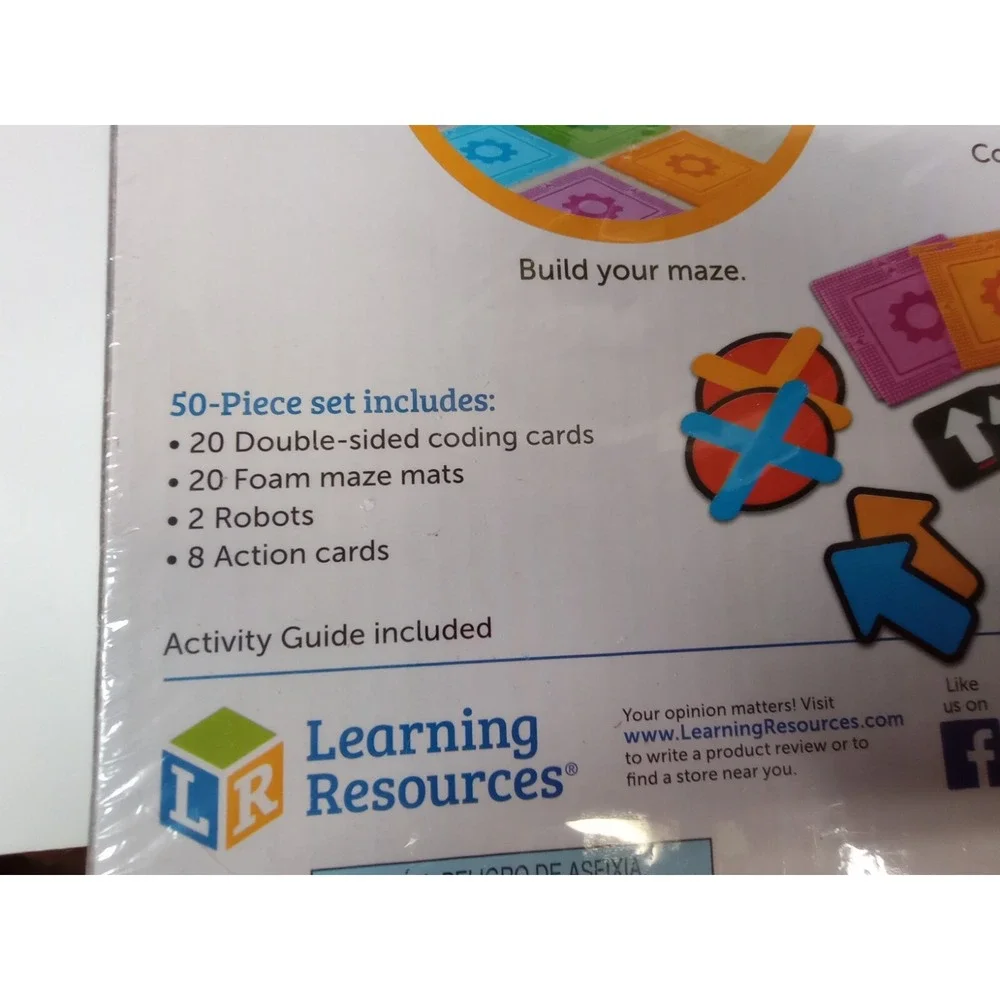 Learning Resources Lets Go Code Activity Set 50pc STEM Toy LER2835 Ages 5+‎ New